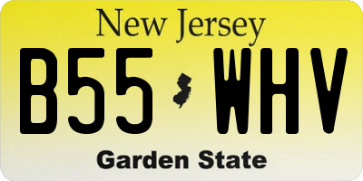 NJ license plate B55WHV