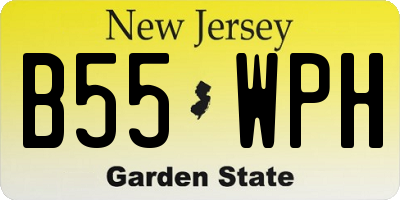 NJ license plate B55WPH