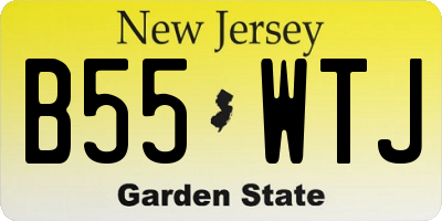 NJ license plate B55WTJ