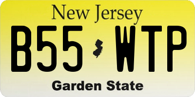 NJ license plate B55WTP