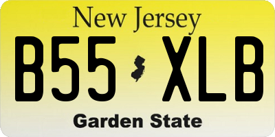 NJ license plate B55XLB