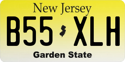 NJ license plate B55XLH