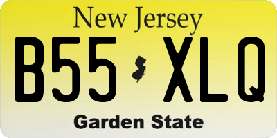 NJ license plate B55XLQ
