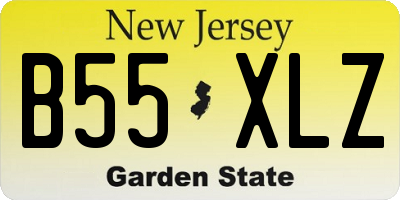 NJ license plate B55XLZ