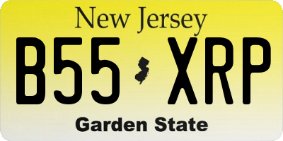NJ license plate B55XRP