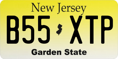 NJ license plate B55XTP