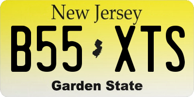 NJ license plate B55XTS