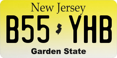 NJ license plate B55YHB