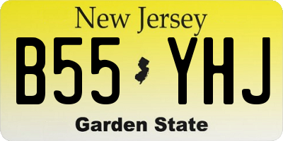 NJ license plate B55YHJ