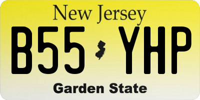 NJ license plate B55YHP
