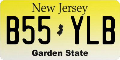 NJ license plate B55YLB