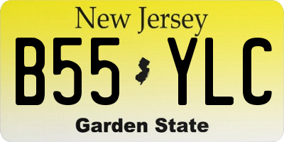 NJ license plate B55YLC