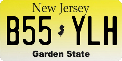 NJ license plate B55YLH