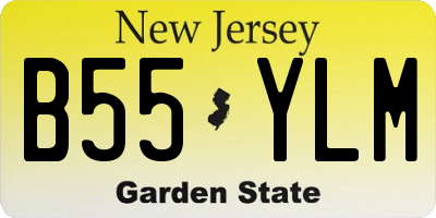 NJ license plate B55YLM