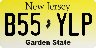 NJ license plate B55YLP