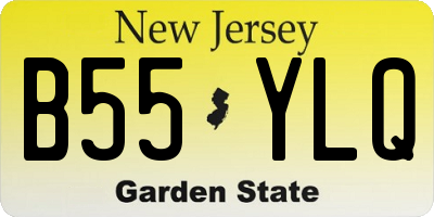 NJ license plate B55YLQ