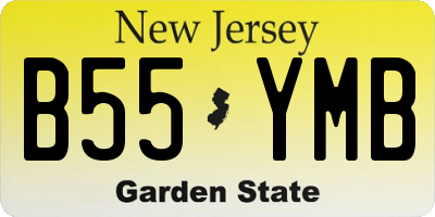 NJ license plate B55YMB
