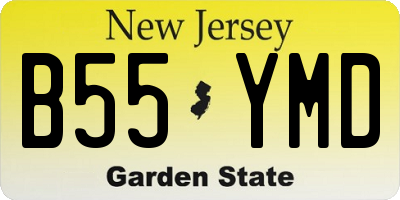 NJ license plate B55YMD