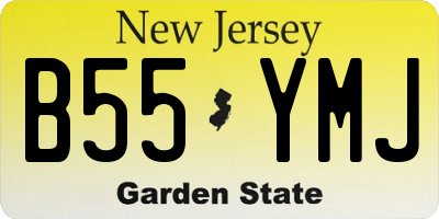 NJ license plate B55YMJ