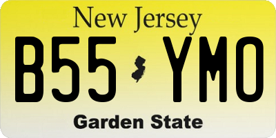 NJ license plate B55YMO