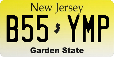 NJ license plate B55YMP