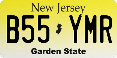 NJ license plate B55YMR