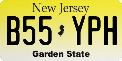 NJ license plate B55YPH