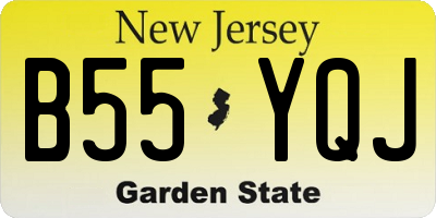 NJ license plate B55YQJ