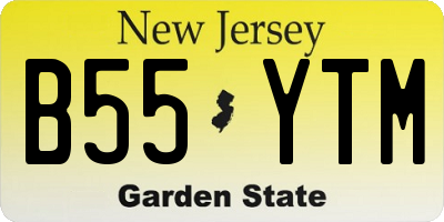 NJ license plate B55YTM