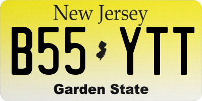 NJ license plate B55YTT
