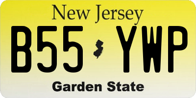 NJ license plate B55YWP