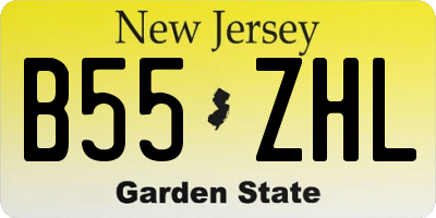 NJ license plate B55ZHL