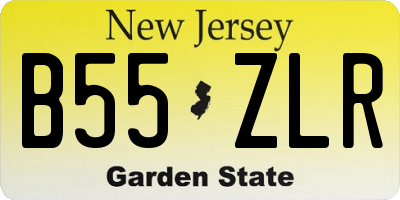 NJ license plate B55ZLR