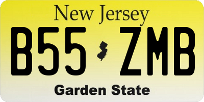 NJ license plate B55ZMB