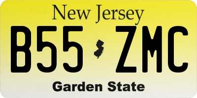 NJ license plate B55ZMC