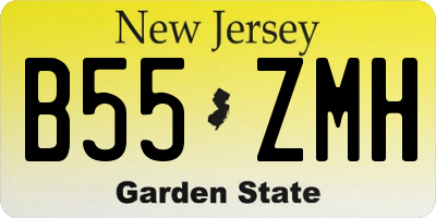 NJ license plate B55ZMH