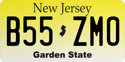 NJ license plate B55ZMO