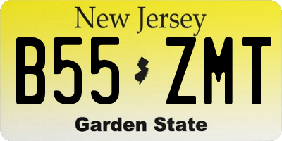 NJ license plate B55ZMT