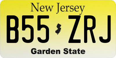 NJ license plate B55ZRJ