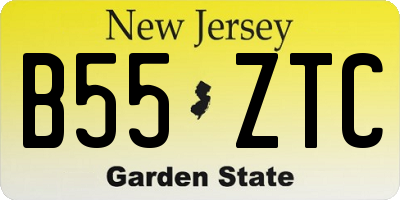 NJ license plate B55ZTC