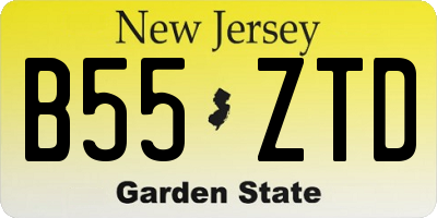 NJ license plate B55ZTD