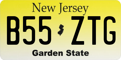 NJ license plate B55ZTG