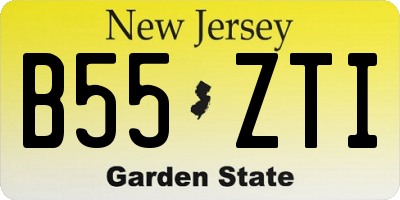 NJ license plate B55ZTI