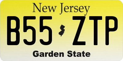 NJ license plate B55ZTP