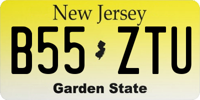 NJ license plate B55ZTU