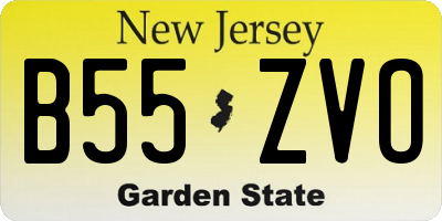 NJ license plate B55ZVO
