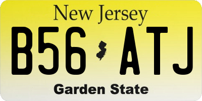 NJ license plate B56ATJ