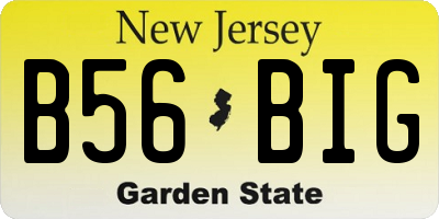 NJ license plate B56BIG