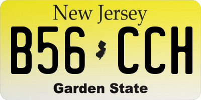 NJ license plate B56CCH
