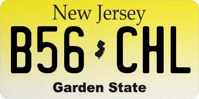NJ license plate B56CHL